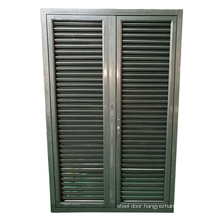 Large aluminium powder coated bathroom louver door